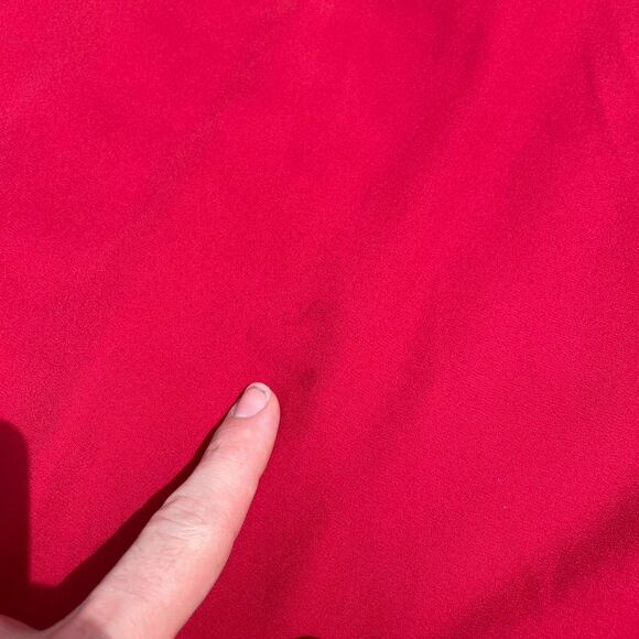 Candie's button front women’s cute preppy red top (L) - Picture 6 of 7